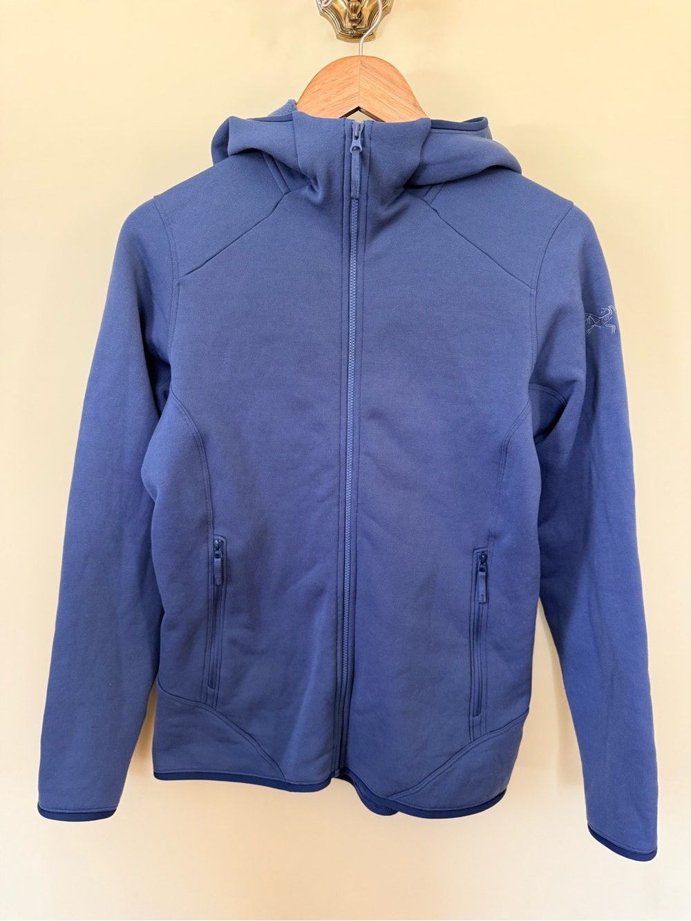 Arc'teryx Rokit Women’s Hooded Full-Zip Jacket Sweatshirt - Slate Blue